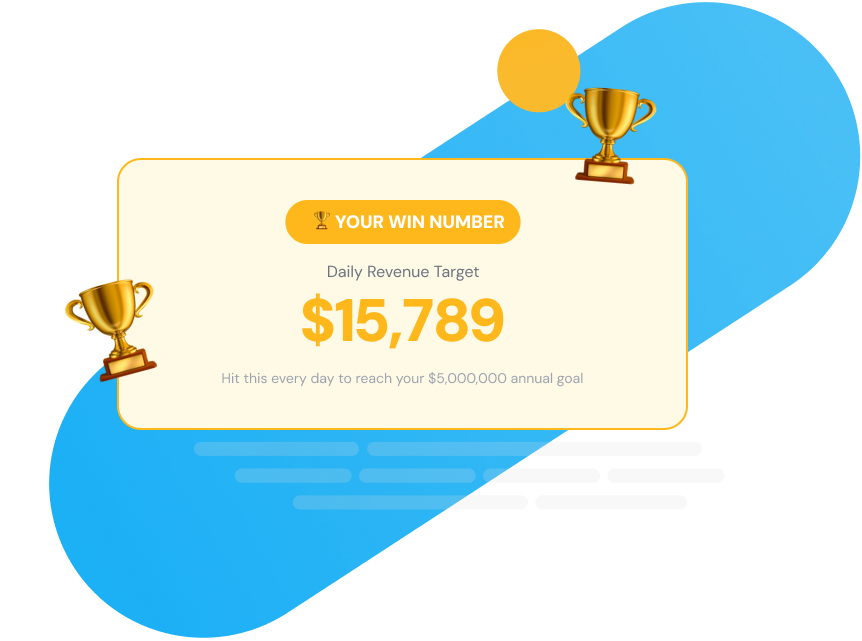 Example of personalized win plan users get with Home Service Scorecard